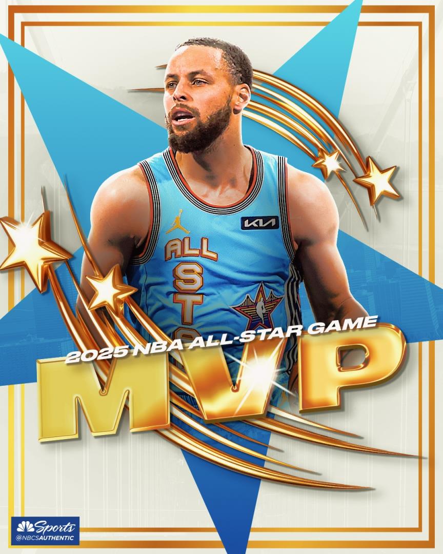 东道主库里当选旧金山全明星MVP 职业生涯第二次当选