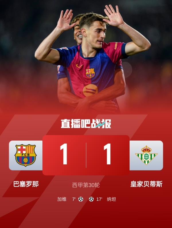 差点16连胜！巴萨近16轮狂砍15胜提前夺冠，唯一不胜是1-1贝蒂斯