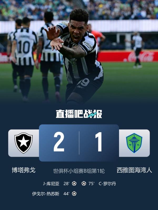 真拼了！西雅图海湾人半场0-2落后，下半场狂射19脚&控球率64%