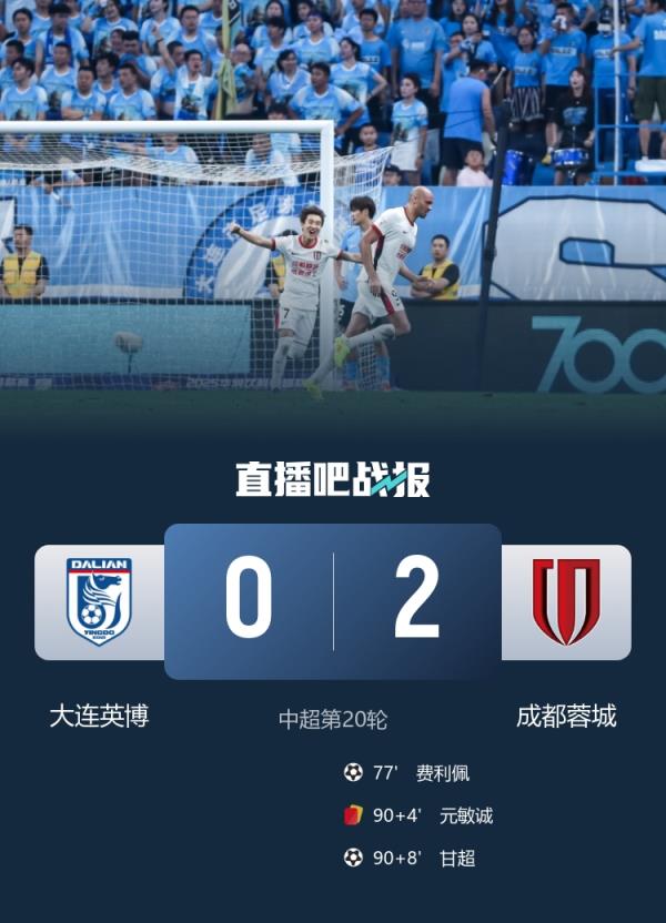 赛季双杀！蓉城本赛季主客场均2-0战胜英博