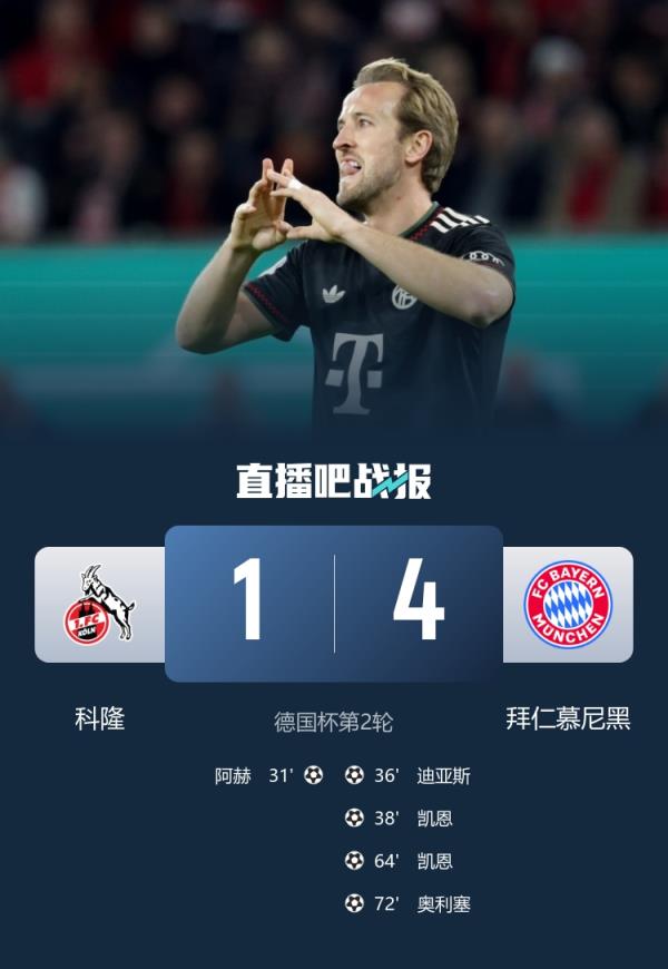 继续创造历史!拜仁豪取开季14连胜,超越92米兰五大联赛历史第一